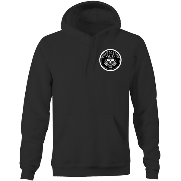 Killers and Kings tattoo balm front and rear logo - AS Colour - Pocket Hoodie