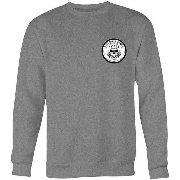 Killers and Kings tattoo balm front and rear inverted logo - AS Colour Box - Crew Neck Jumper Sweatshirt